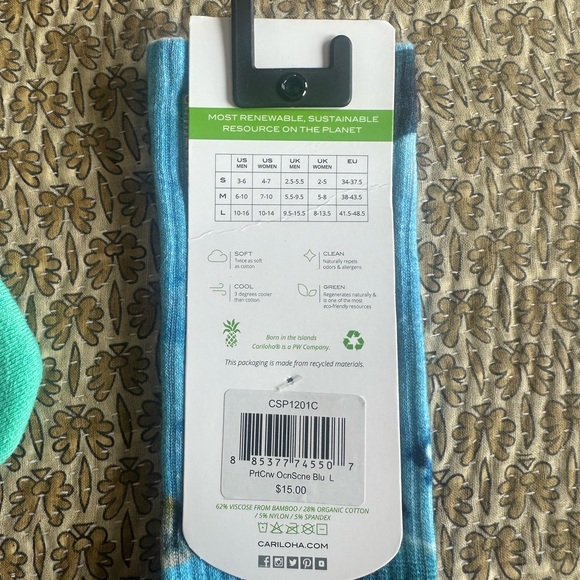 Cariloha Multicolor Bamboo Socks - Picture 3 of 3